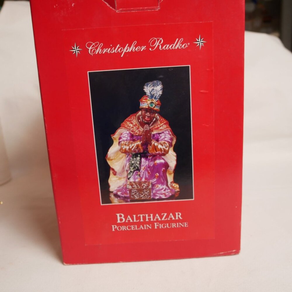 Christopher Radko Balthazar 2004 Holy Family Collection Nativity Porcelain 10"